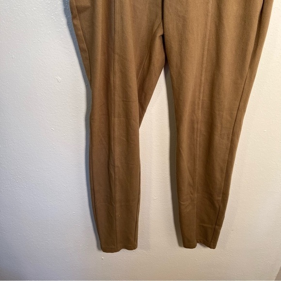 Knit Pull On Pants Skinny Moto Tan - Picture 4 of 11